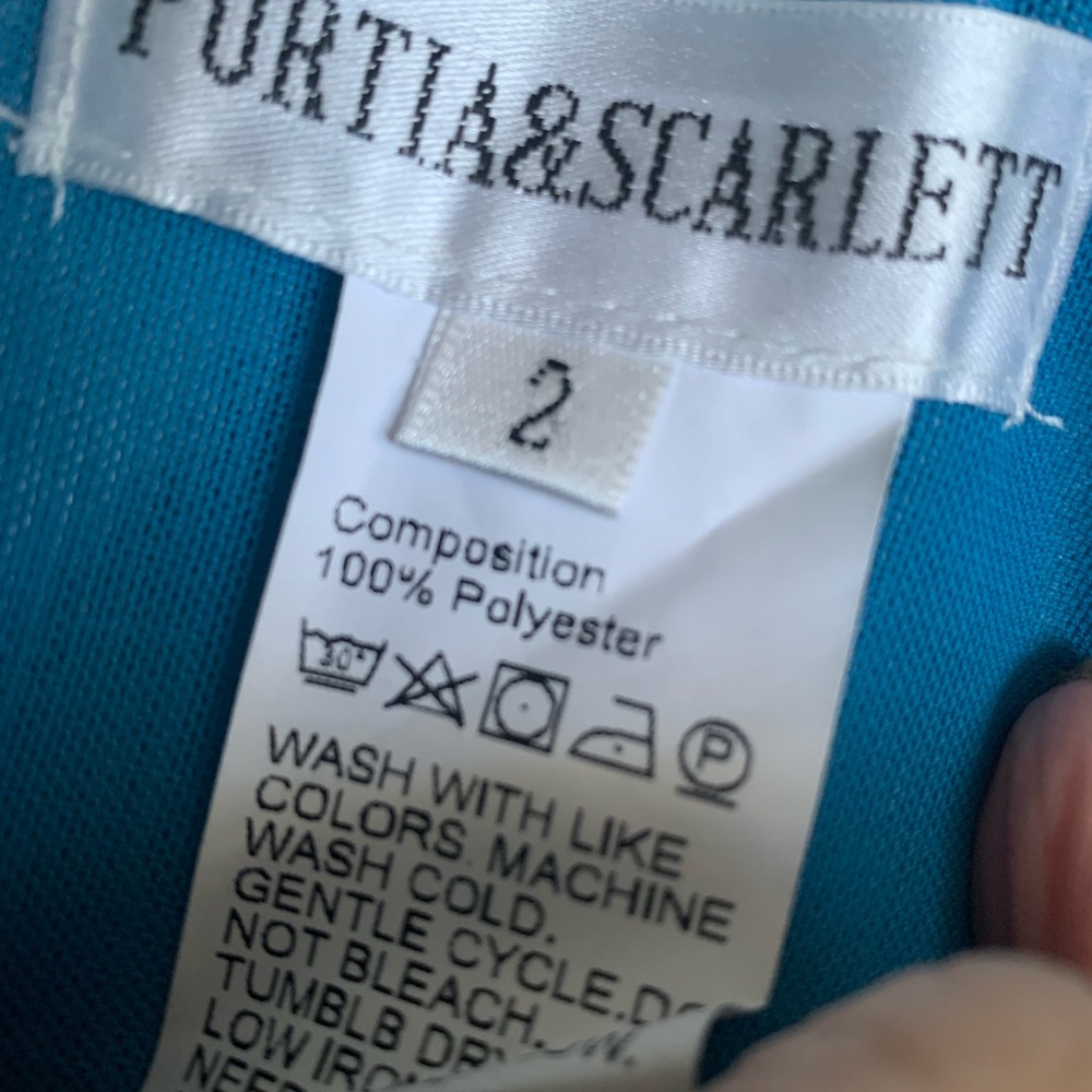 Strapless Mermaid Sequin Prom Dress - Aqua - Picture 10 of 10
